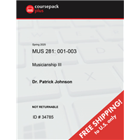 MUS281:001-003 Johnson Spring 2025