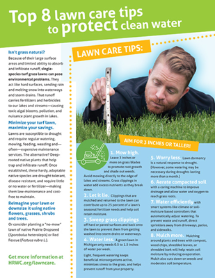 HRWC Lawn Care Tips Flyer