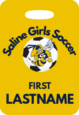 Saline Girls Soccer Luggage Tag